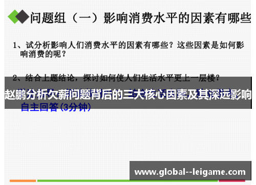 赵鹏分析欠薪问题背后的三大核心因素及其深远影响